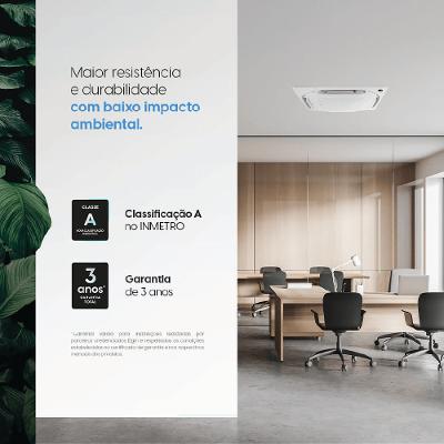 Ar Condicionado Cassete Eco Inverter Elgin  4 vias 24.000 Btus Quente e Frio 220V R-32