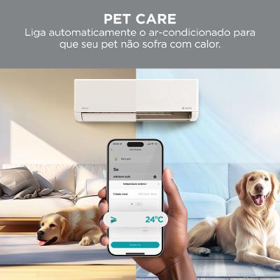 Ar Condicionado Split Hi Wall Midea Airvolution Connect Inverter 18.000 Btus Frio 220V R-32