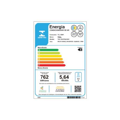 Ar Condicionado Split Hi Wall TCL T-Pro 2.0 Inverter 18.000 BTUs Quente e Frio 220V R-32