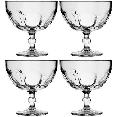 Conjunto com 4 Taças para Sobremesa Crisal Country em Vidro 380 ml – Transparente