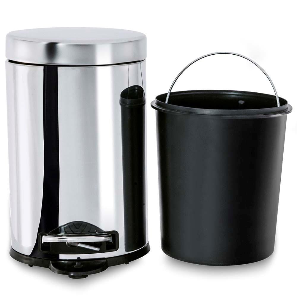 Lixeira Brinox com Pedal Decorline em Aço Inox - 5 L - 3