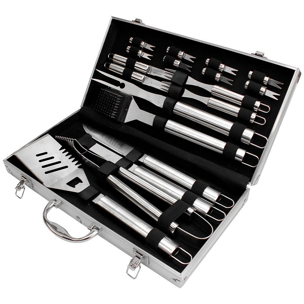 Conjunto para Churrasco Fracalanza Gourmet com Maleta - 19 Peças - 1