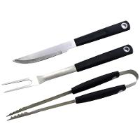 Conjunto para Churrasco Dynasty em Aço Inox - 3 Peças - 1