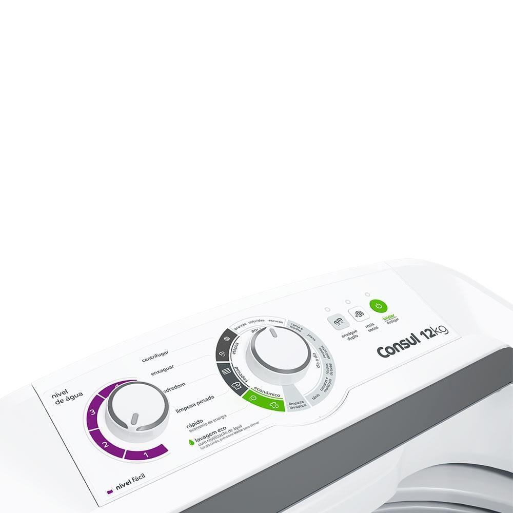 Lavadora de Roupas Consul 12kg CWH12BB com Dosagem Econômica e Ciclo Edredom – Branca - 7