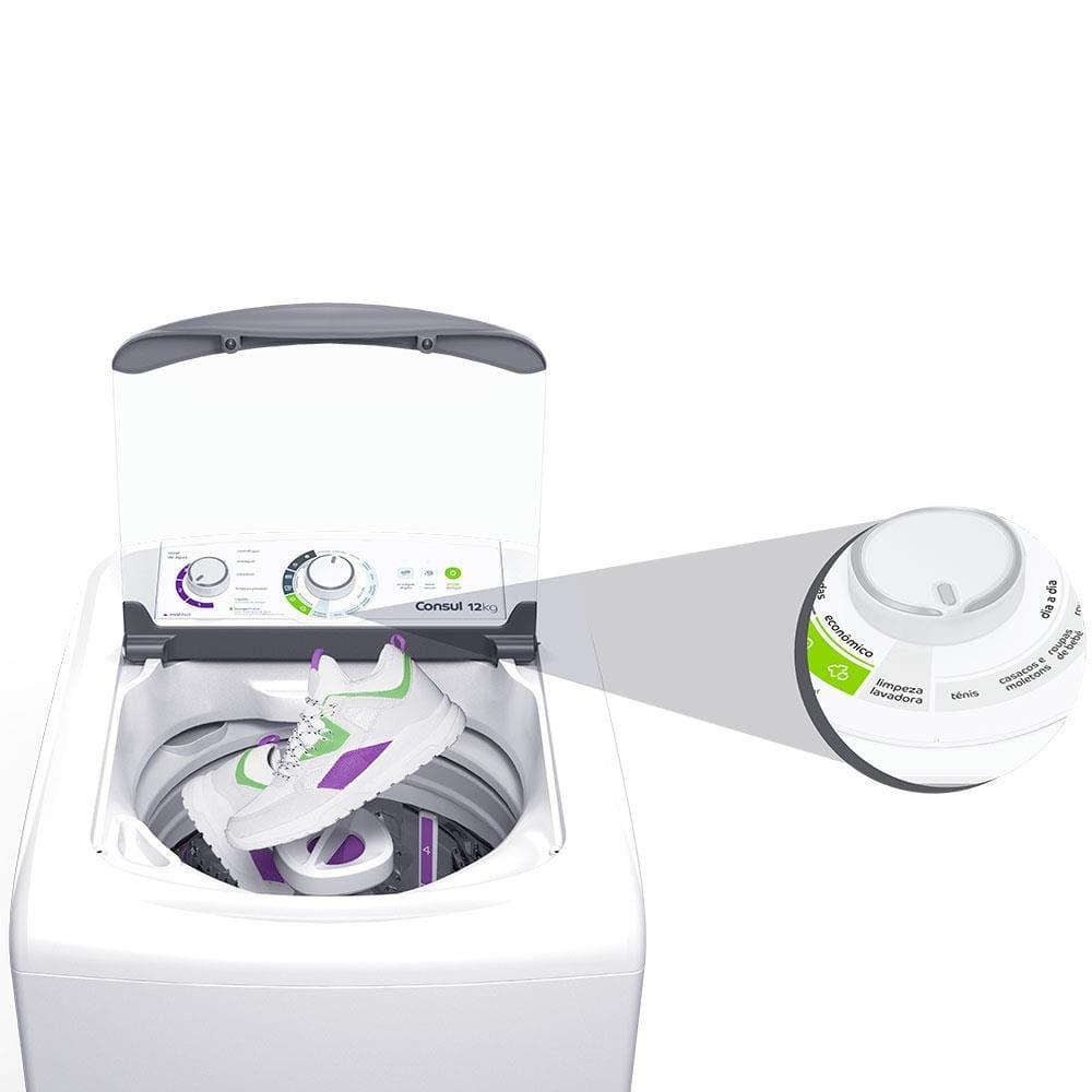 Lavadora de Roupas Consul 12kg CWH12BB com Dosagem Econômica e Ciclo Edredom – Branca - 8