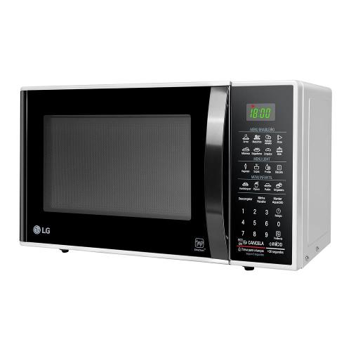 Forno de Micro-ondas LG 30 Litros MS3091 com Função Limpa Fácil e Descongelamento Uniforme - Preto e Branco