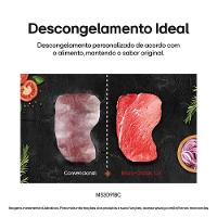 Forno de Micro-ondas LG 30 Litros MS3091 com Função Limpa Fácil e Descongelamento Uniforme - Preto e Branco - 5