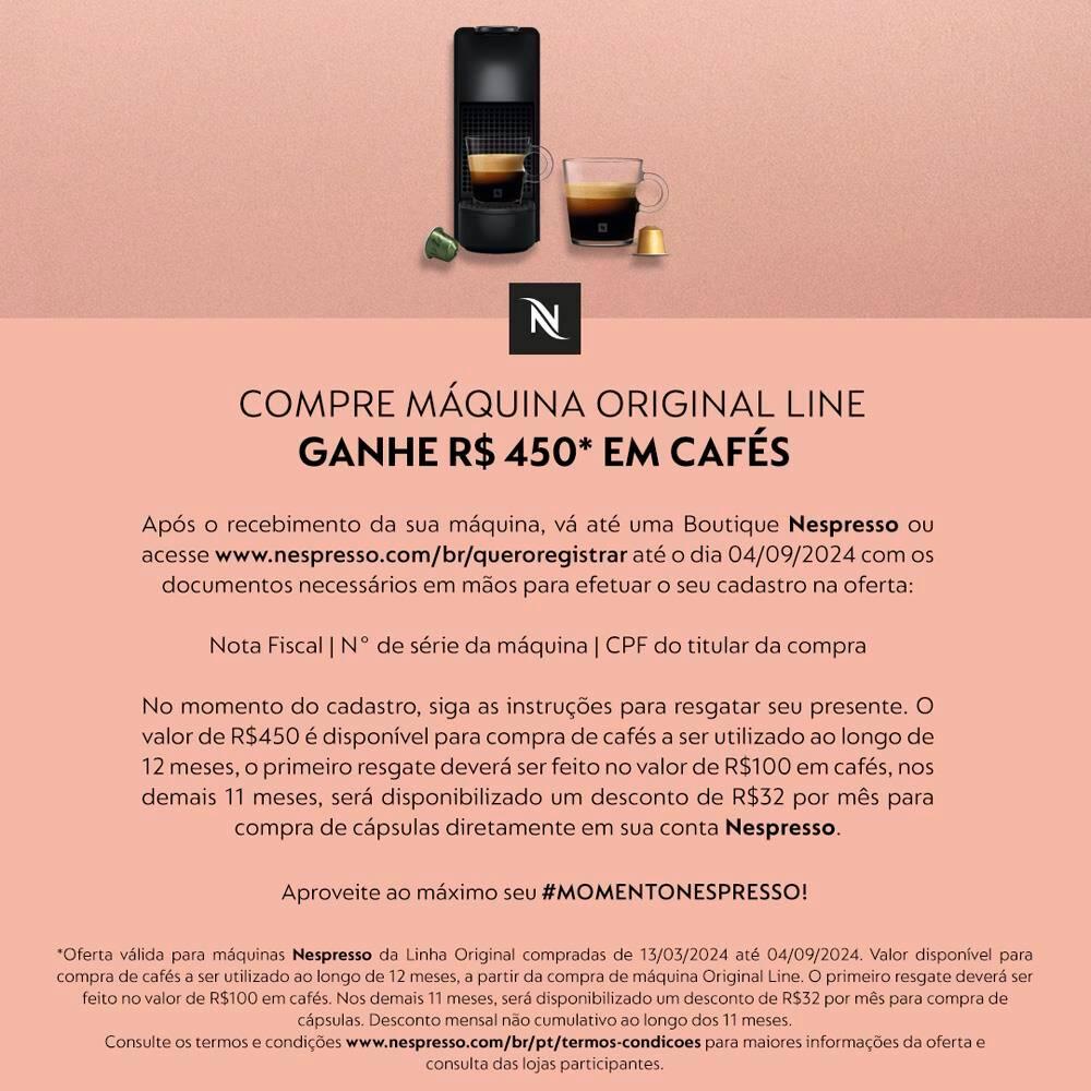 Cafeteira Nespresso Essenza Mini C30 com Kit de Cápsulas para Degustação - Preta - 8