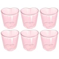 Conjunto de Copos para Shot Dynasty Love em Vidro Rosa 45ml - 6 Peças - 1