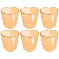 Conjunto de Copos para Shot Dynasty Love em Vidro Âmbar 45ml - 6 Peças - 1