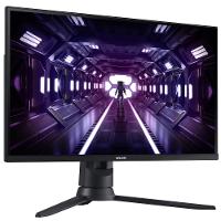 Monitor Gamer Samsung Odyssey 24", FHD, 144 Hz, 1ms, com ajuste de altura, HDMI, DP, VGA, Freesync, Preto, Série G3 - 3