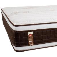 Colchão Queen Size Castor Sellect P Double com Molejo Tecnopedic, Euro Pillow e Revestimento em Malha 34x158x198cm - Marrom/Bege - 2