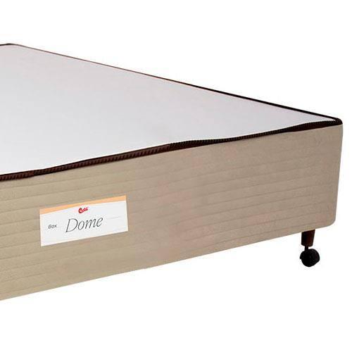 Base Box de Casal Castor Dome com Revestimento em Tecido Suede 40x138x188cm - Bege - 4