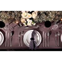 Conjunto com 6 Pratos Rasos Tramontina Leonora em Porcelana 25 cm - Branco - 6