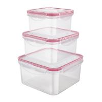 Conjunto de Potes Herméticos Quadrados Euro Home PLA3666-VM em Plástico – 3 Peças - 1