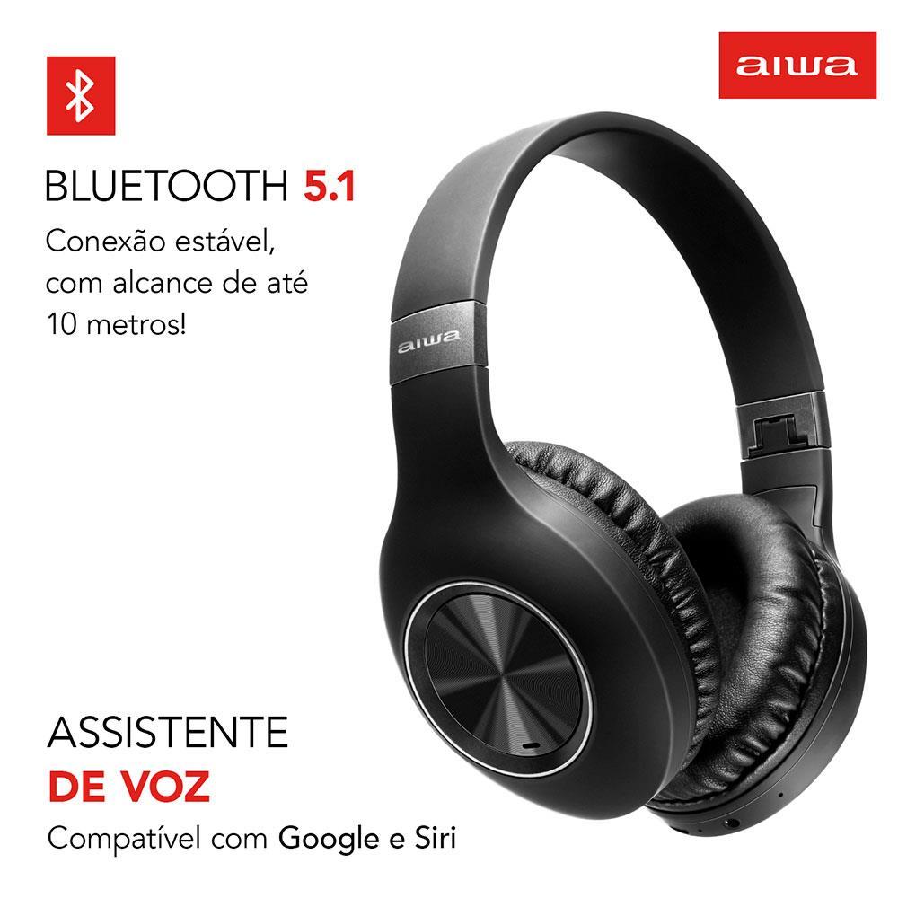 Headphone Aiwa AWS-HP-02-B – Preto - 6