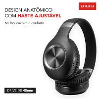 Headphone Aiwa AWS-HP-02-B – Preto - 5