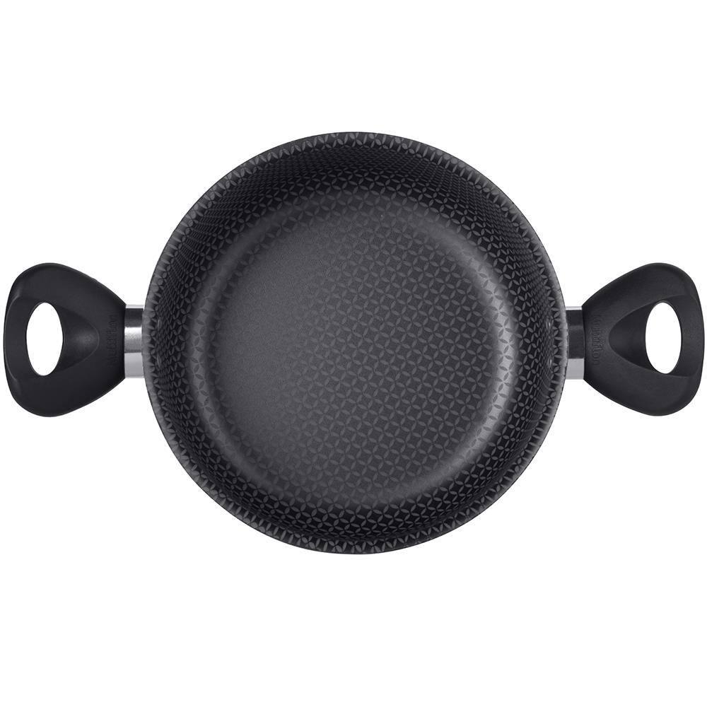 Caçarola Multiflon Páprika em Alumínio com Revestimento Antiaderente e Tampa de Vidro com Saída de Vapor Vermelha - 22 cm - 3