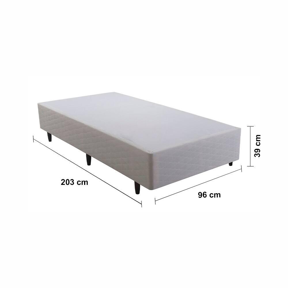 Base Box para Colchão King Size Herval Sense 39x96x203 cm - Bege - 3