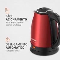 Chaleira Elétrica Mondial CE-06-R 2 Litros 1200W - Vermelha - 6