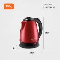 Chaleira Elétrica Mondial CE-06-R 2 Litros 1200W - Vermelha - 7
