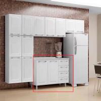 Gabinete Itatiaia Diamante com 2 Portas, 4 Gavetas e 1 Prateleira - 105cm de Largura - 7