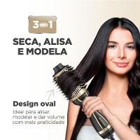 Escova Secadora Mondial Black Gold Argan ES-15 1200W Preta Bivolt - 3