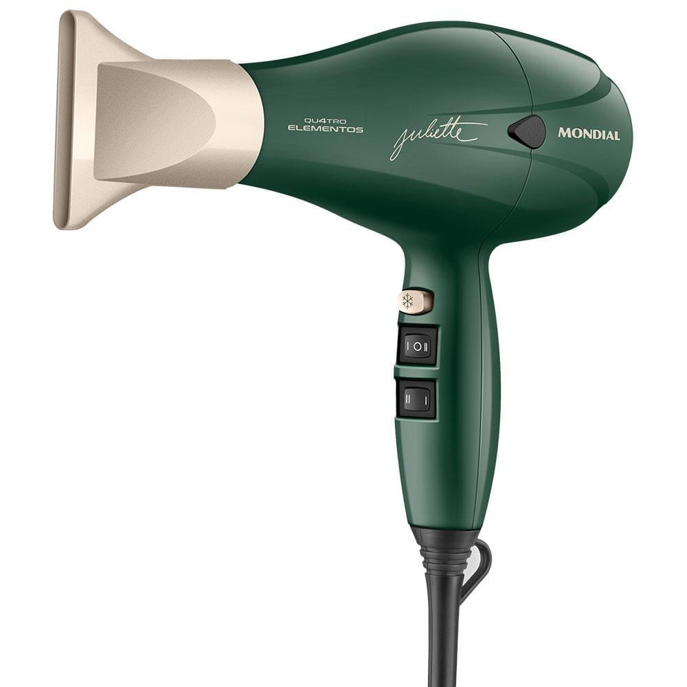 Secador de Cabelos Mondial by Juliette SCP-Ju-02 Motor AC, com Titânio, Tourmaline e Nano Silver 2000W - Verde Oliva - 1