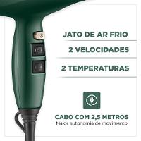 Secador de Cabelos Mondial by Juliette SCP-Ju-02 Motor AC, com Titânio, Tourmaline e Nano Silver 2000W - Verde Oliva - 7