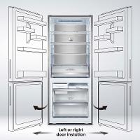 Geladeira Hisense Botton RB-52W Frost Free com Tecnologia Inverter, Portas Reversíveis e Painel Touch 397 L - Inox Look - 9