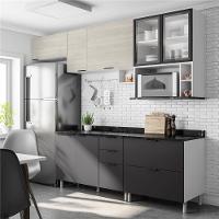 Cozinha Completa Bartira Rubi com 7 Portas e 5 Gavetas - 280cm de largura - 1