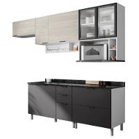 Cozinha Completa Bartira Rubi com 7 Portas e 5 Gavetas - 280cm de largura - 2