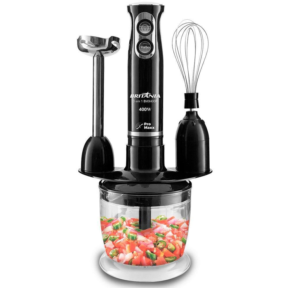 Mixer Britânia BMX400P 3 em 1 400W - Preto - 1