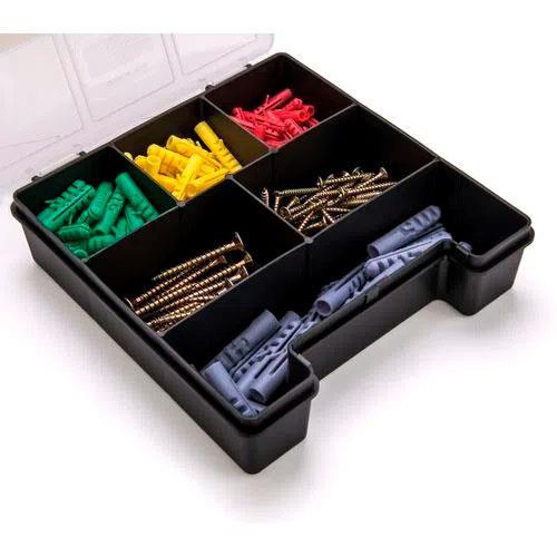 Organizador Plástico 7.1/2" Tramontina com Tampa Transparente e 6 Divisórias - 4