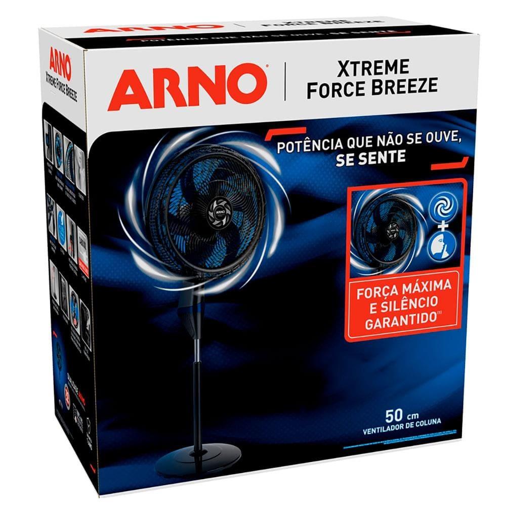 Ventilador de Coluna Arno Xtreme Force Breeze VB52 50 cm com 3 velocidades e 6 Pás – Preto - 5