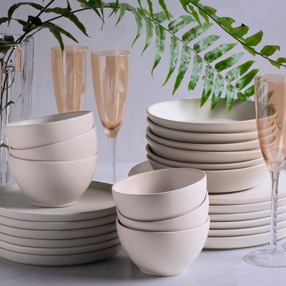 Conjunto com 6 Pratos de Sobremesa Porto Brasil Neo Vit em Stoneware 21,5cm – Cinza - 3