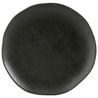 Conjunto com 6 Pratos de Sobremesa Porto Brasil Orgânico Carbon em Stoneware 19,1cm – Preto - 2