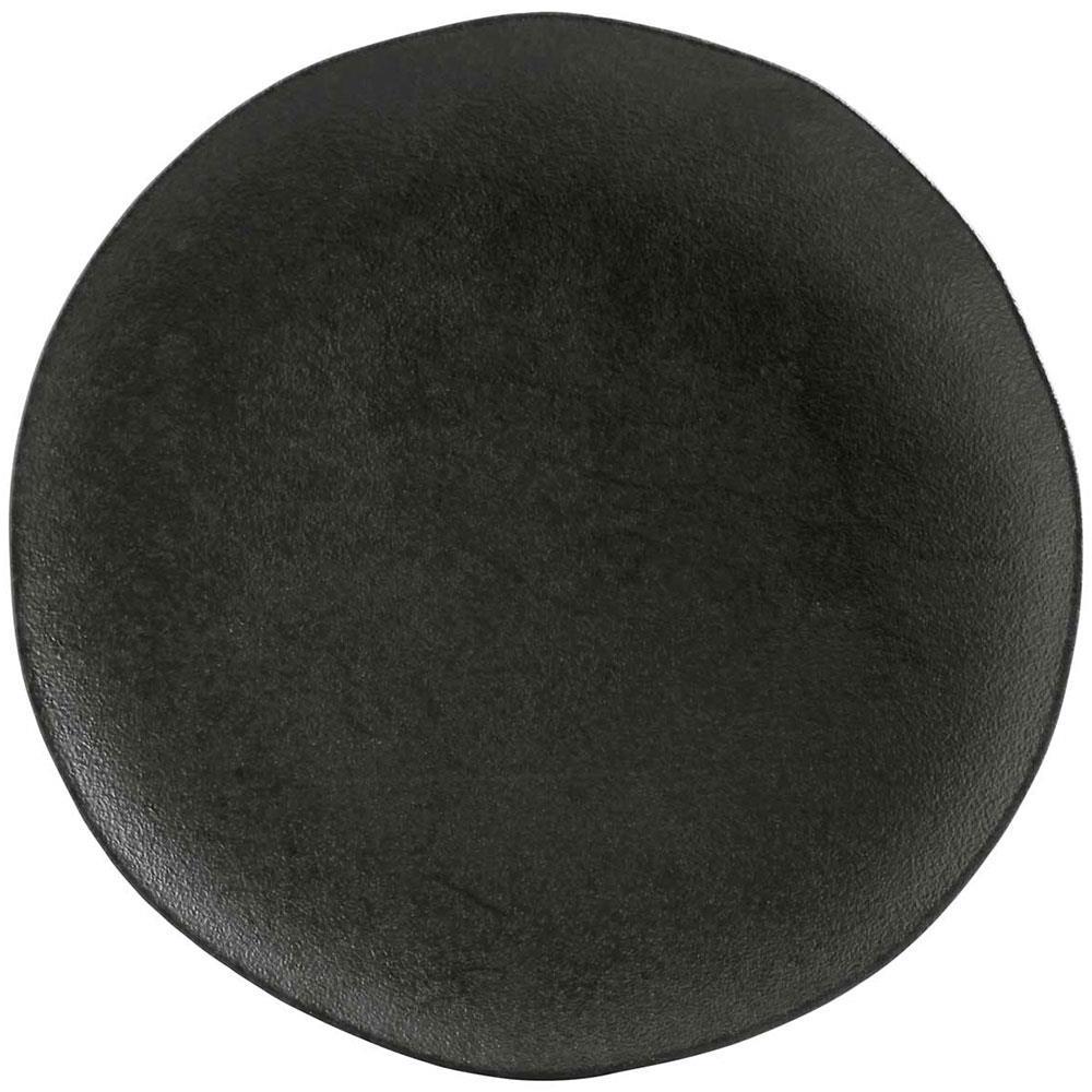 Conjunto com 6 Pratos Rasos Porto Brasil Orgânico Carbon em Stoneware 26,5cm – Preto - 2