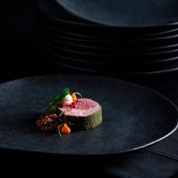 Conjunto com 6 Pratos Rasos Porto Brasil Orgânico Carbon em Stoneware 26,5cm – Preto - 7