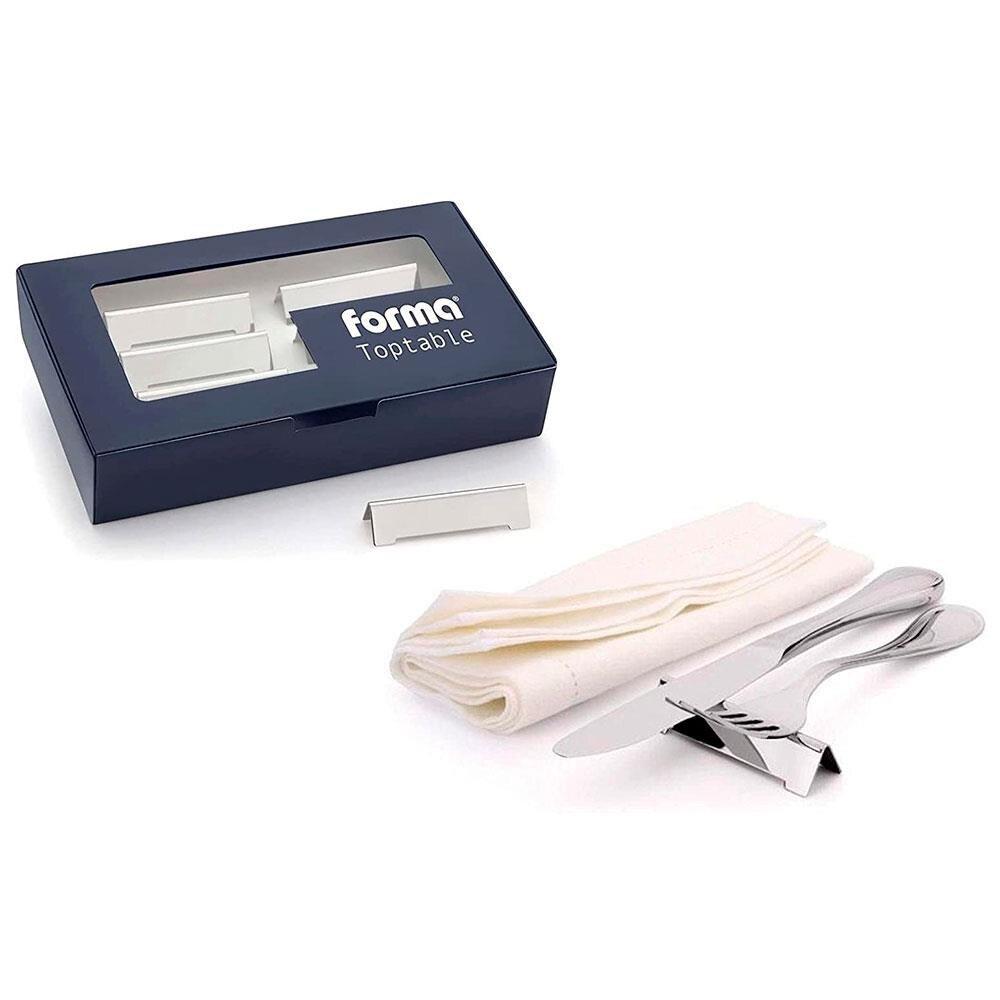 Conjunto de Descanso de Talheres Forma Top Table em Aço Inox - 6 Peças - 1