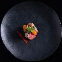 Conjunto com 6 Pratos Fundos Porto Brasil Orgânico Carbon em Cerâmica Stoneware 21,2cm - Preto - 2