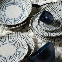 Conjunto com 6 Pratos Rasos Porto Brasil Bio Elemento em Stoneware 27,5 cm – Cinza - 5