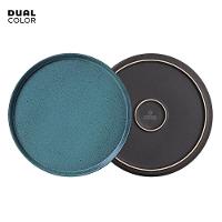 Conjunto com 6 Pratos Rasos Porto Brasil Neo Night Sky em Stoneware 27 cm – Azul - 3