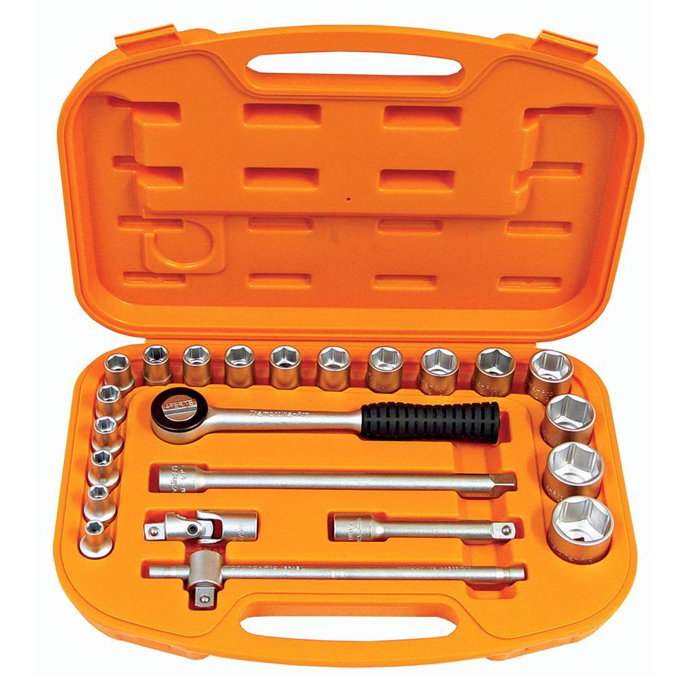 Maleta com Soquetes e Acessórios 1/2” Tramontina Pro – 23 Peças - 1