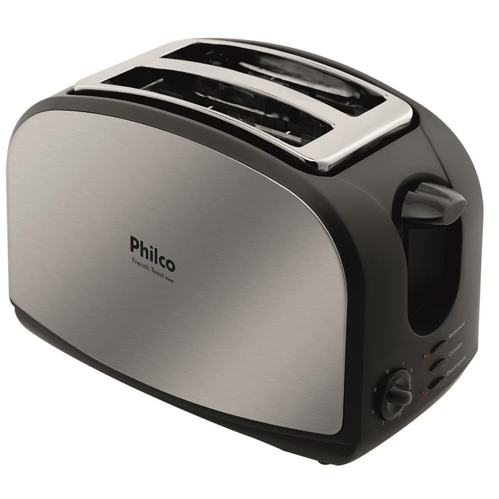 Torradeira French Toast Philco com 8 Níveis de Tostagem - Inox/Preto - 3