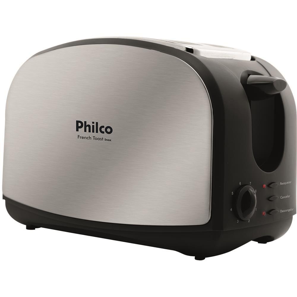 Torradeira French Toast Philco com 8 Níveis de Tostagem - Inox/Preto - 4