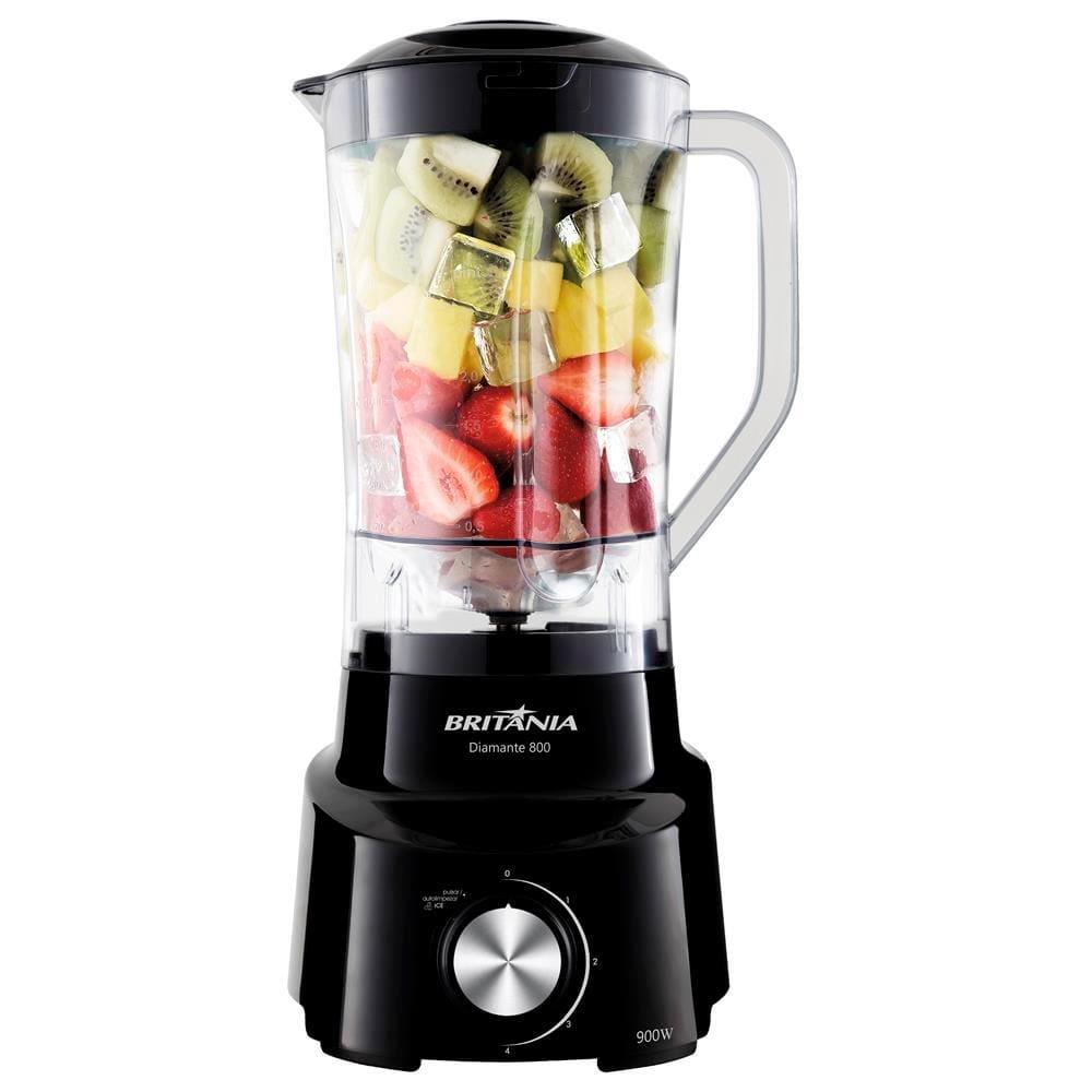 Liquidificador Britânia Diamante 800 com Função Ice, Função Pulsar, 1050W e 4 Velocidades - Preto - 7