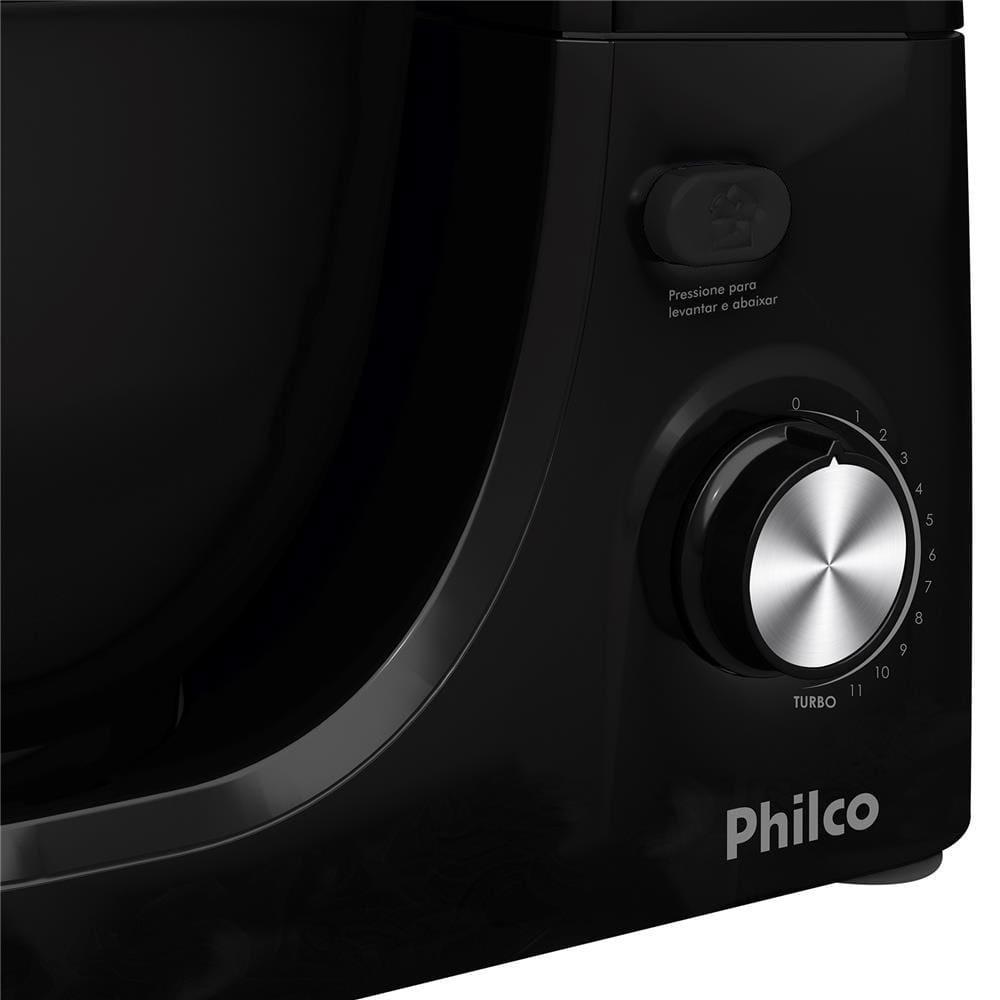 Batedeira Planetária Philco PHP500 Turbo com 11 Velocidades e 500W – Preto - 4