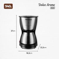 Cafeteira Elétrica Mondial Dolce Arome Thermo Inox C-34 15 Xícaras – Preta e Inox - 10