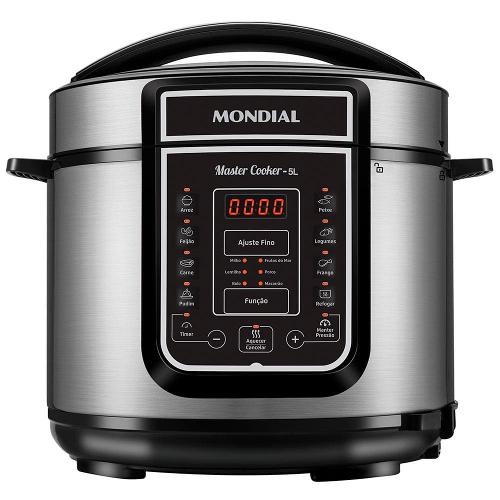 Panela de Pressão Elétrica Mondial 5L Digital Master Cooker PE-38 5L Preta
